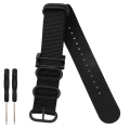 Pikkukuva 1 / 5: Nylon kellon ranneke Suunto Corelle Musta