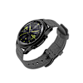 Miniatyrbild 1 av 3: Vävd Canvas Quick Release Klockarmband för Huawei GT4 Mörkgrå 20 mm