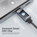 Pikkukuva 6 / 8: INF 32 bit / 384 kHz USB-C - 3,5 mm äänisovitinkaapeli DAC-sovitin Harmaa