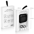 Miniatyrbillede 4 af 4: Airpods beskyttelsesetui, premium PU-læder Airpods 1/2 Sort