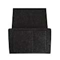 Miniatyrbillede 1 af 7: Filt opbevaringstaske til seng/sofa Sort