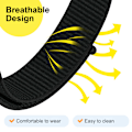 Pikkukuva 3 / 5: Vaihtoranneke Xiaomi Smart Band 8 Prolle ja Redmi Watch 4:lle Musta