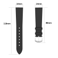 Miniatyrbild 4 av 6: Läderarmband till Garmin Lily 2 Svart