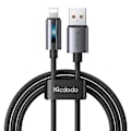 Miniatyrbild 2 av 6: Mcdodo CA-5660 USB-A till Lightning-kabel med blinkande ljus 1,2m (svart)