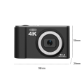 Pikkukuva 6 / 8: INF Digikamera 48MP 16x Zoom 4K Video Musta