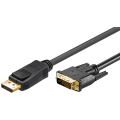 Miniatyrbild 1 av 2: Adapterkabel för DisplayPort™/DVI-D Guldpläterad