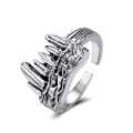 Pikkukuva 1 / 4: Retro Punk Tusk Ring Hopea