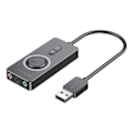 Miniatyrbillede 1 af 2: Eksternt USB 2.0 lydkort Vention CDRBF 1m (sort)