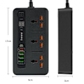 Pikkukuva 5 / 6: Universal Power Strip pikalatauksella - BKL-04 Musta