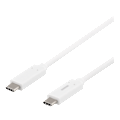Miniatyrbild 3 av 3: USB-C to USB-C cable, 1m, USB 3.1 Gen 1, E-Marker, white