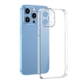 Pikkukuva 6 / 10: Puhelimen kuori Baseus Crystal iPhone 13 Prolle (läpinäkyvä), jossa karkaistu lasi näytönsuoja ja puhdistussarja