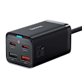Miniatyrbild 3 av 11: Snabbladdare Baseus GaN3 Pro, 2x USB-C, 2x USB, 65W (svart)