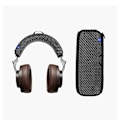 Miniatyrbild 1 av 3: Mesh skyddsfodral för Shure AONIC50 hörlurar Svart + Vit