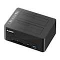 Miniatyrbild 2 av 2: Two bay HDD/SSD docking station, USB 5 Gbps, black