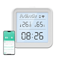 Miniatyrbillede 3 af 4: Smart temperatur- og fugtighedssensor WiFi Gosund S6 LCD Tuya