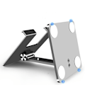 Miniatyrbillede 3 af 4: Foldbart tabletstativ i aluminiumslegering Sølv