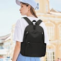 Pikkukuva 4 / 4: Nylon-reppu matkustamiseen ja päivittäiseen työmatkaan Musta
