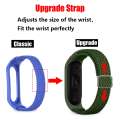 Miniatyrbild 3 av 4: Klockarmband Nylon för Xiaomi Mi Band 3/4/5/6/7/NFC Svart