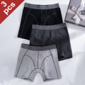 Miniatyrbild 4 av 4: Boxershorts i bomull för män Mjuka ventilerande kalsonger 3-pack XXL
