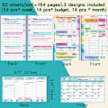 Pikkukuva 4 / 4: A6 Planner Inserts, Budget Binder Inserts with 7 Pockets, Financial Planner Refill Paper, Expense Tracker Inserts - Grad