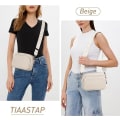 Miniatyrbillede 6 af 6: Crossbody taske skulderrem taske PU læder Hvid