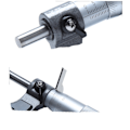 Miniatyrbild 3 av 4: 4-5 tums extern mikrometer, U-formad, svart