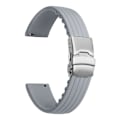 Miniatyrbillede 1 af 3: Silikone urremsudskiftning til Blancpain X Swatch Grå