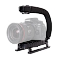 Miniatyrbild 6 av 6: DSLR-kamera C-Type Hot Shoe Stabilizer med U-Type Single Hot Shoe