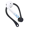 Pikkukuva 3 / 3: Kadonnutta suojaavat silikonikorvakoukut Apple AirPods 1/2/Pro:lle Musta