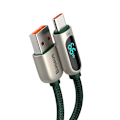 Miniatyrbild 3 av 9: Baseus Displaykabel USB till Type-C, 66W, 1m (grön)