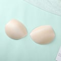 Miniatyrbillede 5 af 7: 1 par trekantsamlende udskiftelige bh-puder til kvinders bh-skål Beige