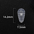 Miniatyrbild 2 av 5: 30 par A3 Silikon Halkfria Näskuddar för Glasögon Transparent
