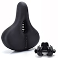 Miniatyrbillede 1 af 3: Komfortabel cykelsadel - Fritidsmodel med Memory Foam