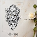 Miniatyrbild 3 av 3: 6-pack tillfälliga tatueringar med djurmotiv Model 5