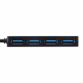 Miniatyrbild 7 av 9: INF USB 3.0 hub med 4 portar Svart