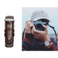 Miniatyrbild 3 av 3: Klassiskt Klockarmband i Äkta Läder för DW-Klockor - 19 mm Mörkbrun