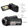Miniatyrbillede 3 af 8: INF Videokamera 4K UHD / 48MP / 16x zoom vidvinkel / 32GB kort / mikrofon