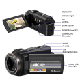 Pikkukuva 3 / 8: INF Videokamera 4K UHD / 48MP / 16x zoom laajakulma / 32GB kortti / mikrofoni