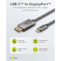 Miniatyrbild 3 av 11: USB-C™-till-DisplayPort™-kabel 4K @ 60 Hz, 1 m, svart