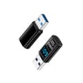 Pikkukuva 2 / 3: TYPE-C naaras - USB uros digitaalinäytöllinen adapteri, musta (2 kpl)
