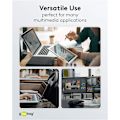 Miniatyrbild 11 av 11: USB-C™ till USB-A supersoft textilkabel med metallkontakter, 3 m, vit