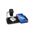 Miniatyrbild 9 av 10: ZENS Triple Alu. Laddare QI Trådlös 220V-sladd 2x10W Svart Apple Watch Laddare (Apple QC 7,5W)