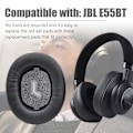 Miniatyrbild 7 av 7: INF Öronkuddar för JBL E55BT 1 par Svart