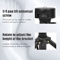 Miniatyrbillede 9 af 11: INF Mobil stativ / kamerastativ selfie stick-stativ (45-160 cm)