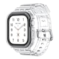 Pikkukuva 1 / 8: Kestävä TPU-rannekoru Apple Watch 10:lle: Läpinäkyvä mustalla kehyksellä, 42 mm Musta