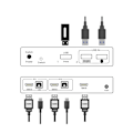 Miniatyrbillede 2 af 4: HDMI 2.1 KVM-switch 8K@60Hz 4K@120Hz, tovejsswitch med USB-udskriftsdeling og genvejstast
