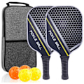Miniatyrbillede 1 af 5: Pickleball-sæt - Glasfiberketsjere, bolde og taske 12