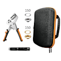 Pikkukuva 3 / 6: Eyelet Tool Kit, jossa 300 sarjaa ja käsipihdit
