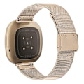 Pikkukuva 2 / 8: INF Fitbit Versa 3 / Sense rannekoru ruostumaton teräs kulta