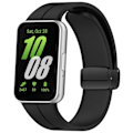 Miniatyrbillede 4 af 8: Silikone urrem med magnetisk lukning til Samsung Galaxy Fit 3 (SM-R390) Sort